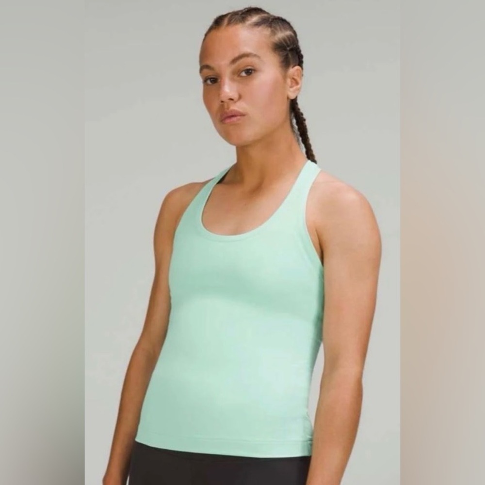 Lululemon Nulu Racerback Tank – Wild Mint | NO TAG 15" ptp EUC